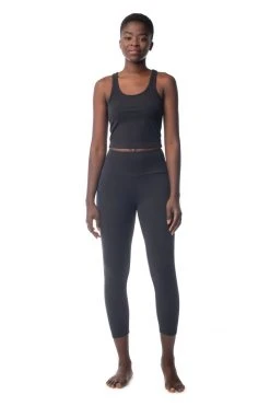 Synergy Organic Clothing 7/8 Legging - Black 9 Synergy Organic Clothing 7/8 Legging - Black