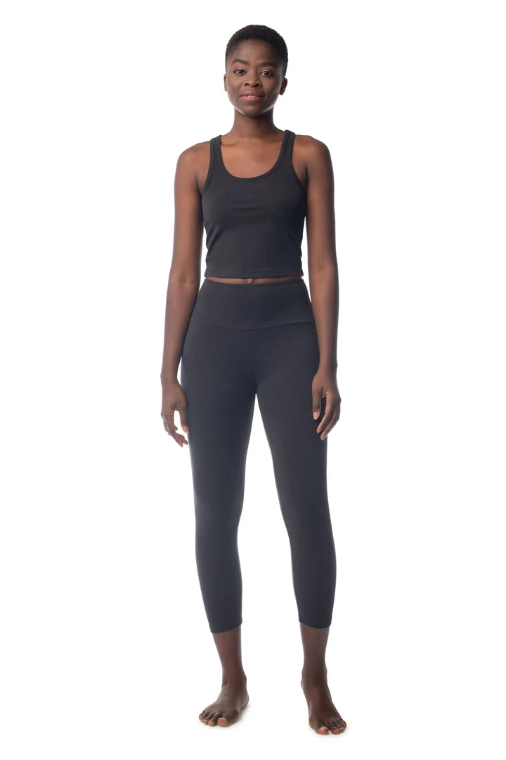 Synergy Organic Clothing 7/8 Legging - Black 5 Synergy Organic Clothing 7/8 Legging - Black