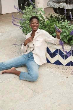 Synergy Organic Clothing True Blue Top - Chateau Gray