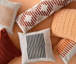 Casa Amarosa Terra Stripe Lumbar Pillow Cover Home Goods