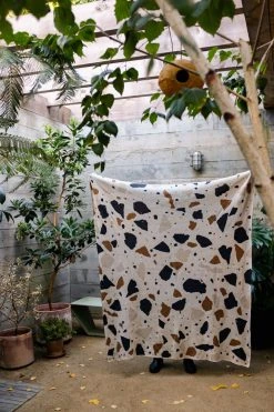 Anne Gates Studio Cozy Gifts Terrazzo Upcycled Throw Blanket