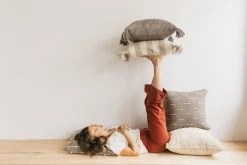 Territory Design Ancho Stripe Throw Pillow Cover - Gray