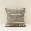 Territory Design Loops Throw Pillow Cover - Gray