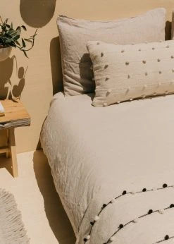 Territory Design Home Goods Loops Lumbar Throw Pillow Cover - Cream