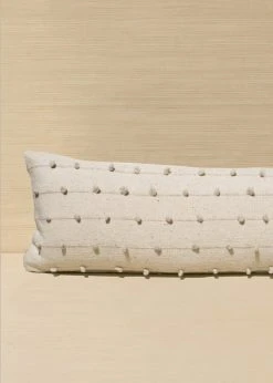 Territory Design Home Goods Loops Lumbar Throw Pillow Cover - Cream