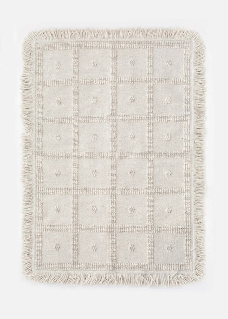 Territory Design Temo Wool Rug - Cream Home Goods 3 Territory Design Temo Wool Rug - Cream Home Goods