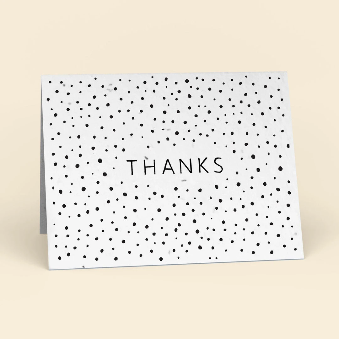 Cute Root Thanks Dots Plantable Cards - 10 Pack 3 Cute Root Thanks Dots Plantable Cards - 10 Pack
