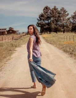 Valani Clothing Thavy Tencel Top - Purple Sage