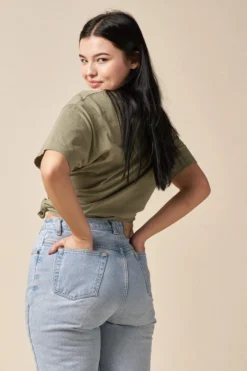 The Standard Stitch Boxy Crew - Sage