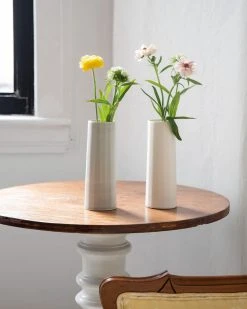 The Bright Angle Bloom Porcelain Vase - Silk White 12 The Bright Angle Bloom Porcelain Vase - Silk White