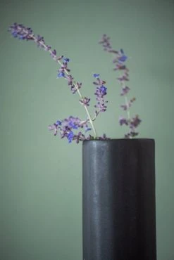 The Bright Angle Bloom Porcelain Vase - Smoke Gray