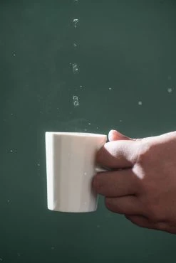 The Bright Angle Porcelain Doubleshot Espresso Cup - Silk White Home Goods