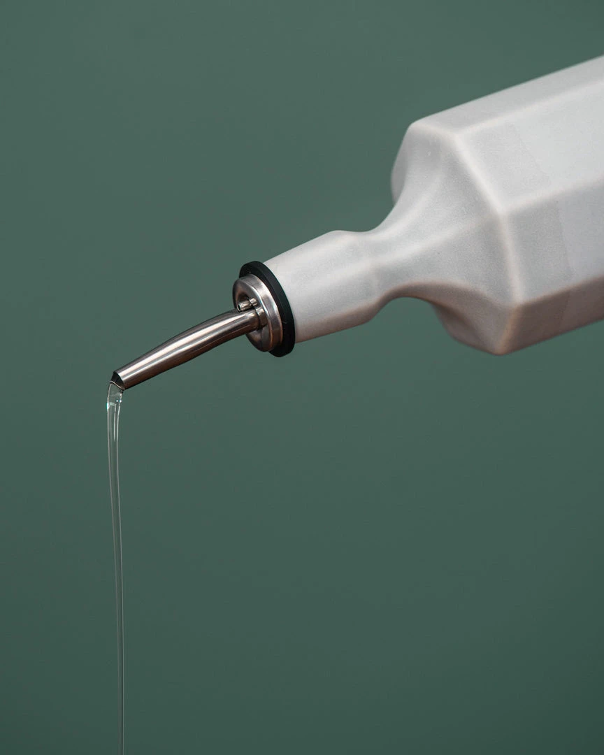 The Bright Angle Elixir Porcelain Olive Oil Bottle - Mica Black 4 The Bright Angle Elixir Porcelain Olive Oil Bottle - Mica Black