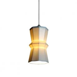 The Bright Angle Tessellation 1 Porcelain Pendant Light