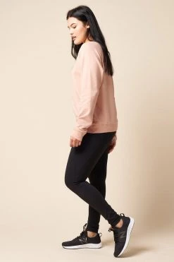The Standard Stitch College Sweatshirt - Pale Pink