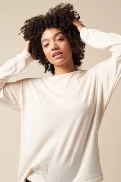 The Standard Stitch Long Sleeve Tee - Bone