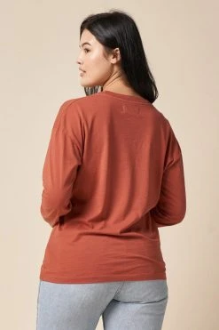 The Standard Stitch Clothing Long Sleeve Tee - Clay