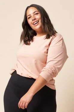 The Standard Stitch Long Sleeve Tee - Pale Pink