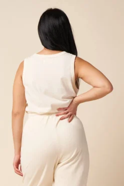 The Standard Stitch Vintage Tank - Bone Made In USA