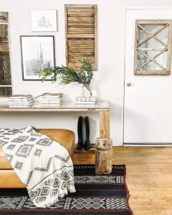 Amante Marketplace Theoria Kilim Turkish Throw Blanket Home Goods