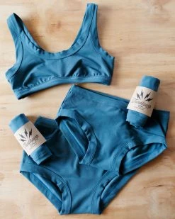 Thunderpants USA Stormy Blue Bralette Underwear + Bras