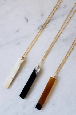 Hathorway Tinh Horn Pendant Necklace