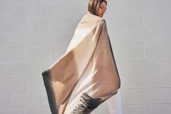 Studio Variously Home Goods Toast Merino Throw Blanket