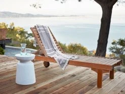 Coyuchi Tomales Beach Towel - Shadow / Indigo