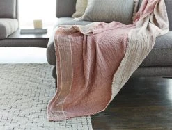 Coyuchi Topanga Matelasse Throw Blanket Home Goods