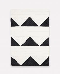 Anchal Triangle Throw Quilt - Charcoal