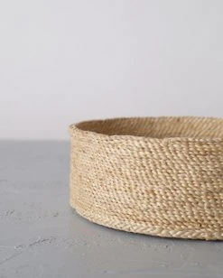 Will & Atlas Home Goods Trio Of Round Jute Baskets - Natural 12 Will & Atlas Home Goods Trio Of Round Jute Baskets - Natural