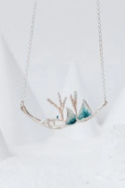 CÂPÂ Jewelry Tundra Landscape Recycled Necklace 9 CÂPÂ Jewelry Tundra Landscape Recycled Necklace