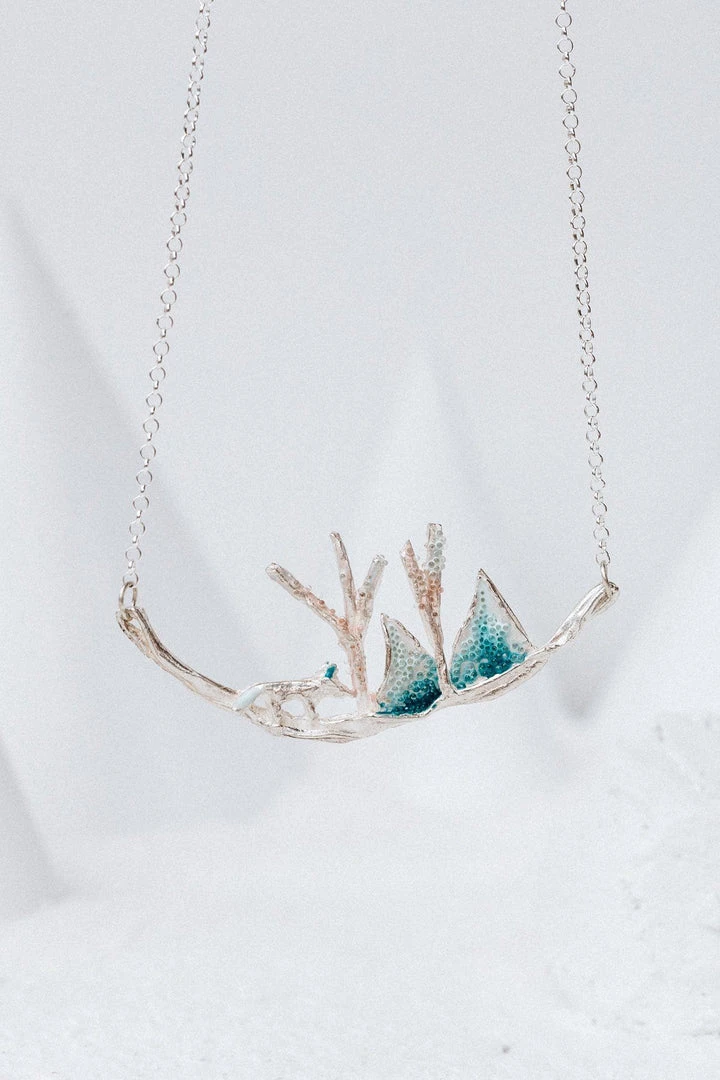 CÂPÂ Jewelry Tundra Landscape Recycled Necklace 5 CÂPÂ Jewelry Tundra Landscape Recycled Necklace