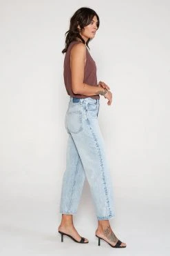 ÉTICA New Arrivals Tyler Vintage Straight Crop Jeans - Pebble Beach