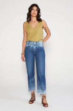 ÉTICA Tyler Vintage Straight Crop Jeans - Shipwreck