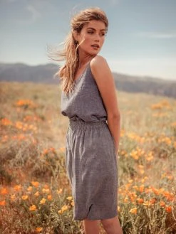 Valani Nora Paperbag Midi Hemp Skirt