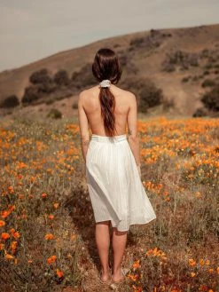 Valani Srey Banana Midi Skirt - Cloud Dancer