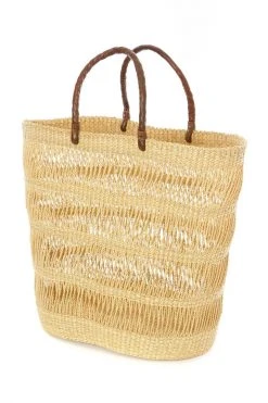 Swahili African Modern Veta Vera Lace Weave Shopper