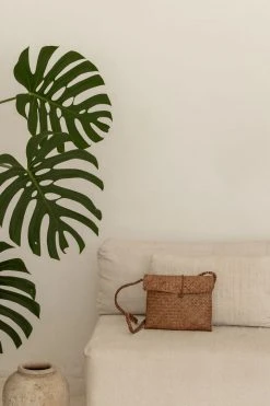 Village Thrive Amber Woven Seagrass Crossbody Bag