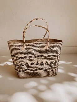 Village Thrive Avery Rattan Day Tote Bag