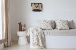 Village Thrive Black Zig Zag Blanket Home Goods