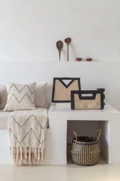 Village Thrive Black Zig Zag Blanket Home Goods