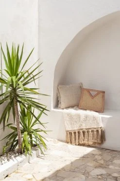 Village Thrive Gold Motif Throw Blanket