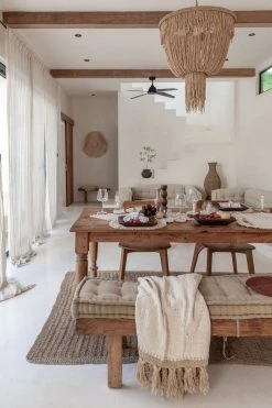 Village Thrive Gold Motif Throw Blanket