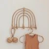 Village Thrive Rainbow Rattan Wall Hook 2 Village Thrive Rainbow Rattan Wall Hook