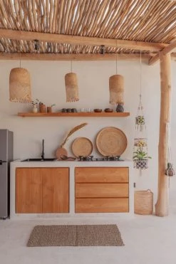 Village Thrive Rattan Utensil Holder