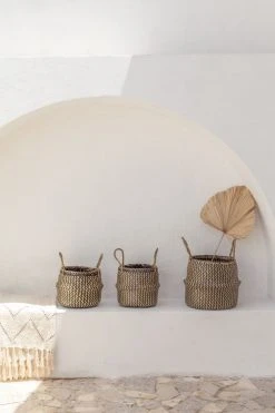 Village Thrive Tropika Seagrass Basket Home Goods