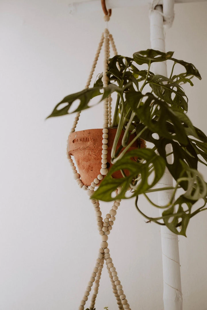 Village Thrive Wood Beaded Plant Hangers Home Goods 7 Village Thrive Wood Beaded Plant Hangers Home Goods