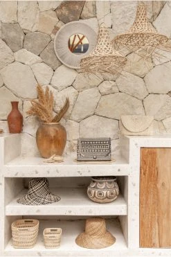 Village Thrive Woven Rattan Cube Storage Basket Set