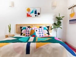 Leah Singh Viola Wool Throw Pillow Cover - Black Home Goods